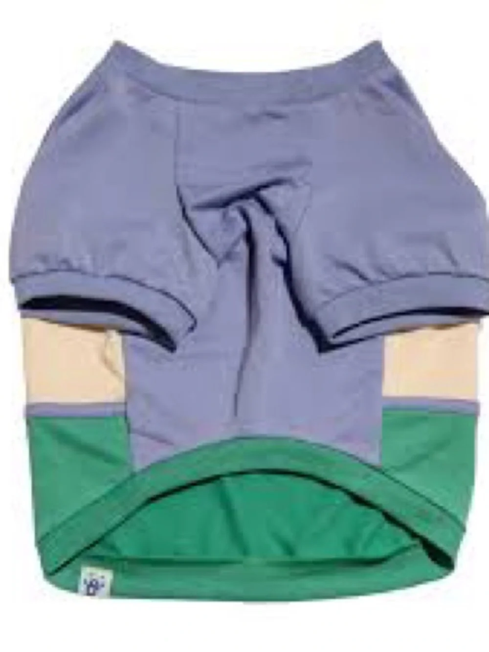 Oodles Colorblock Wiggle Butt Graphic Dog Shirt Small & Medium